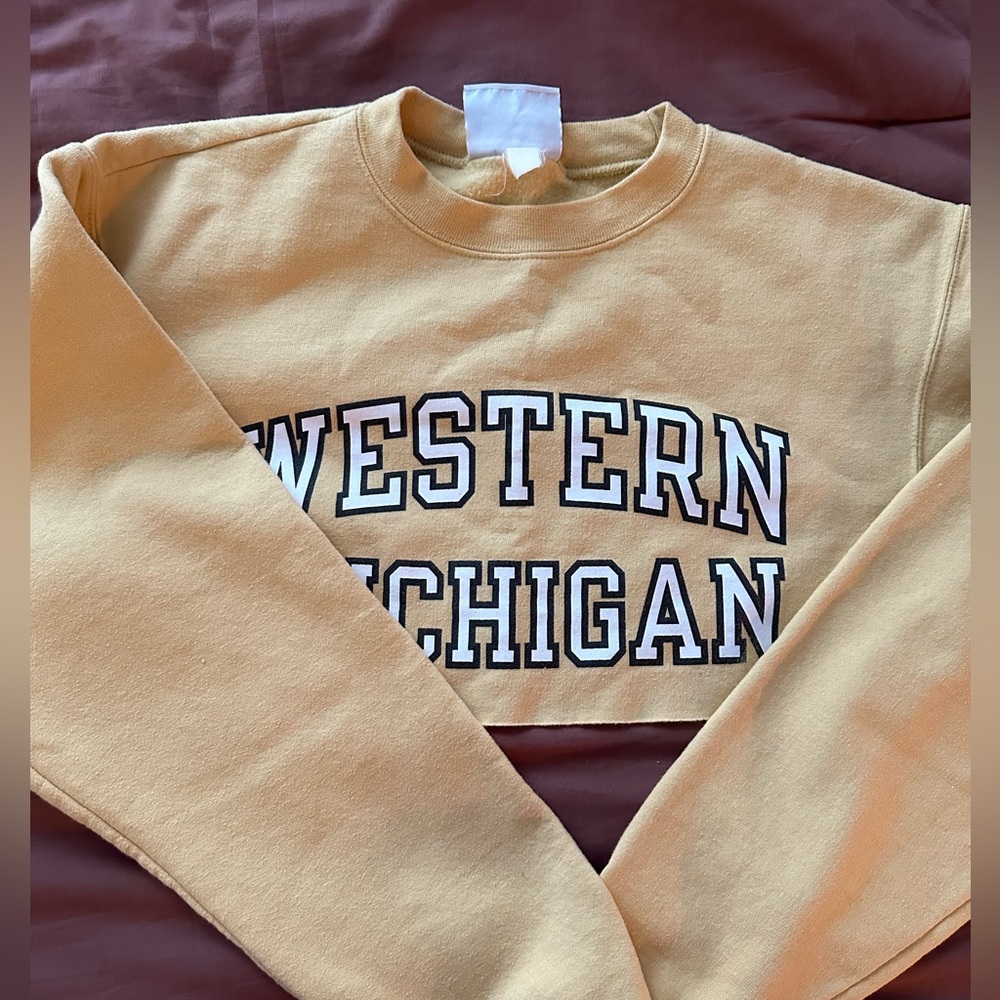 Western Michigan Cropped Crewneck